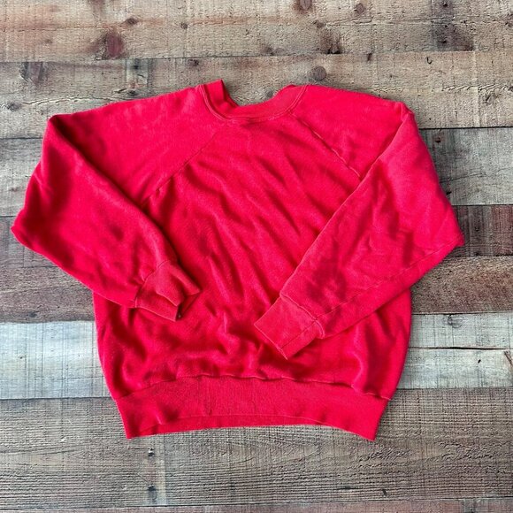 MC Bordeaux vintage 80's panda bear red sweater women's Medium - Picture 9 of 11